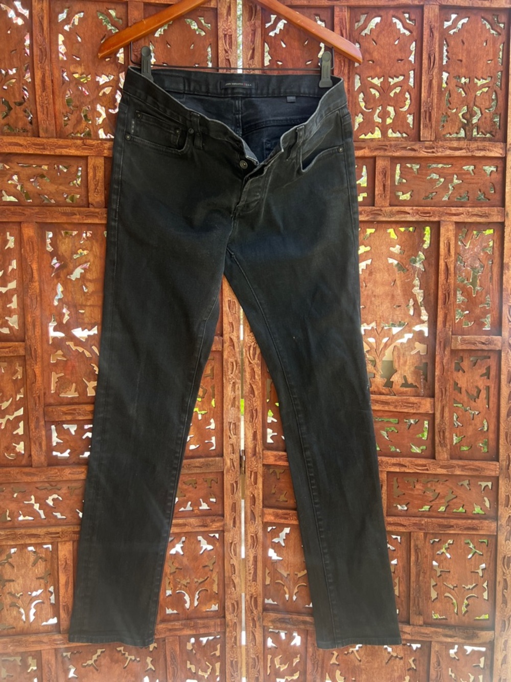 John Varvatos Slim Black Skinny Jeans